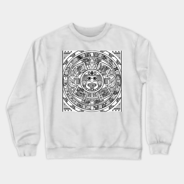 aztec calendar Crewneck Sweatshirt by Sauher